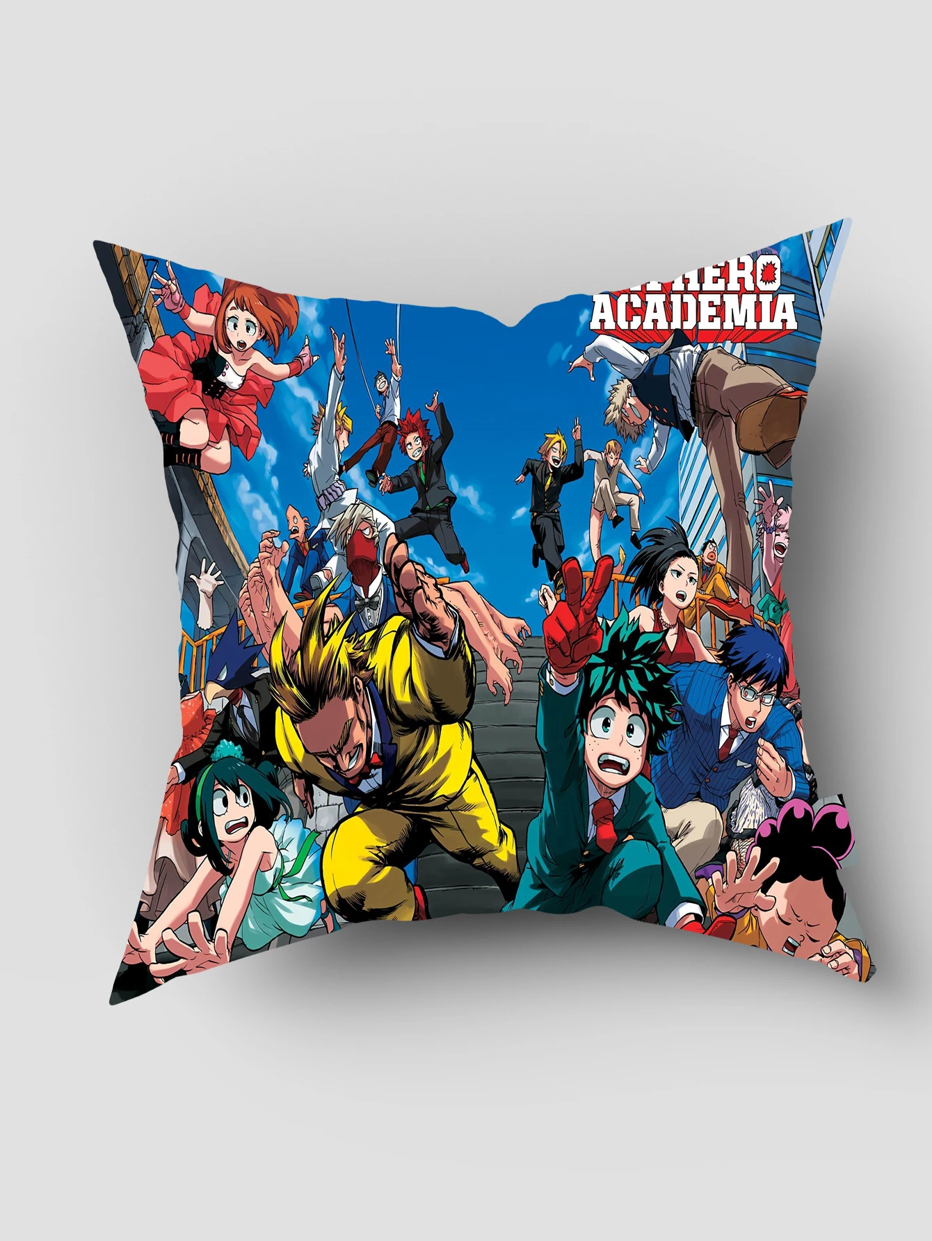 My Hero Academia Short plush Throw Pillow Cover Case,Anime Print Pillowcase for Fans Collection