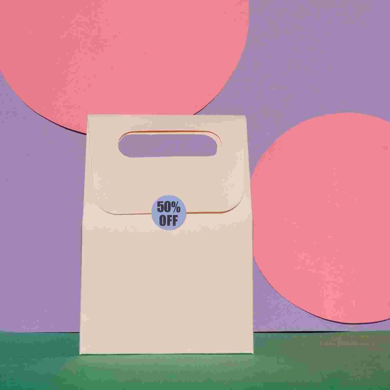 Self-adhesive Label Circle Percent off Decals Labels for Retail Store Stickers Discount