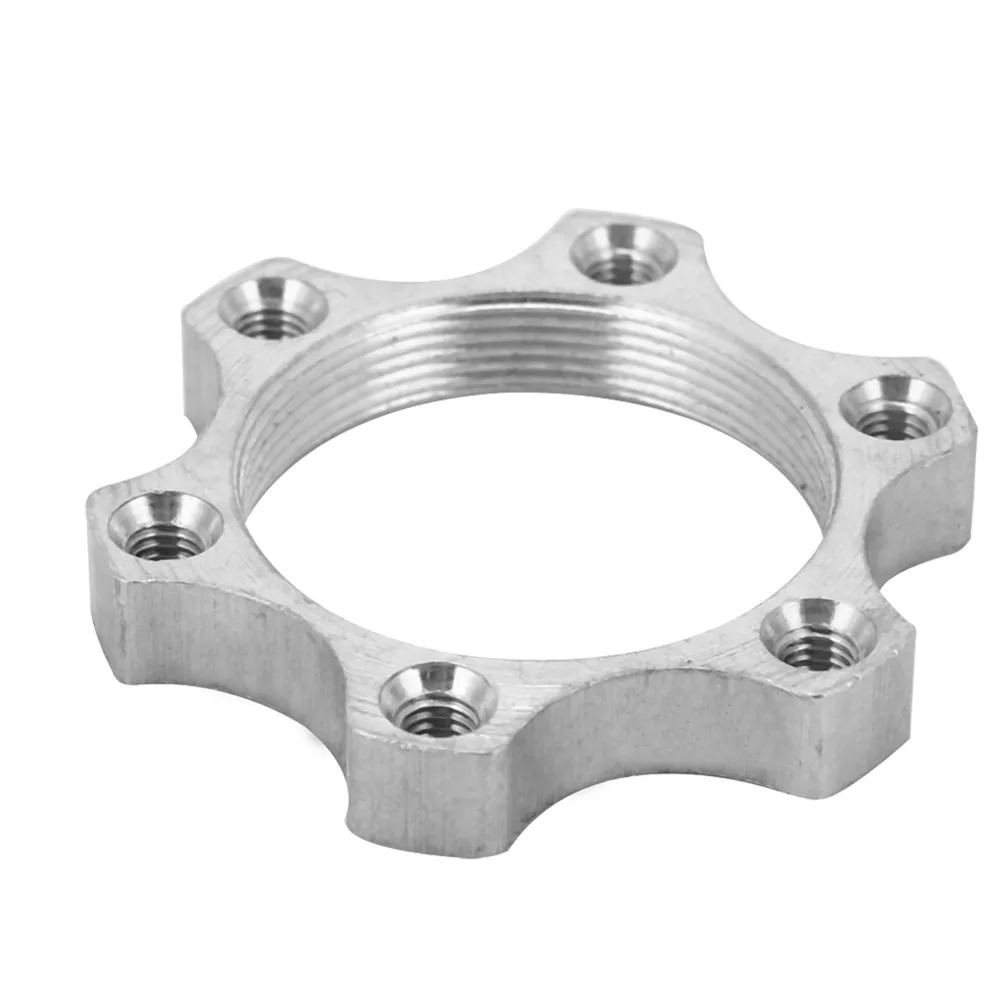 10 adaptateurs de rotor de frein à disque en alliage d'aluminium, adaptateur de flasque argenté, adaptateur de frein à disque pour vélo, 6 trous de fixation