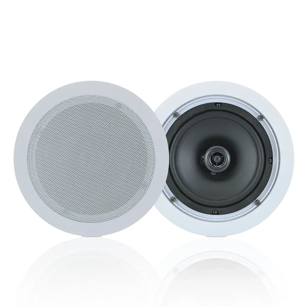 Coaxial Ceiling Speaker 6 inch HiFi Stereo In-wall Loudspeaker Home Theater Background Music Audio 70V/100V 8Ohm Restaurant Inn