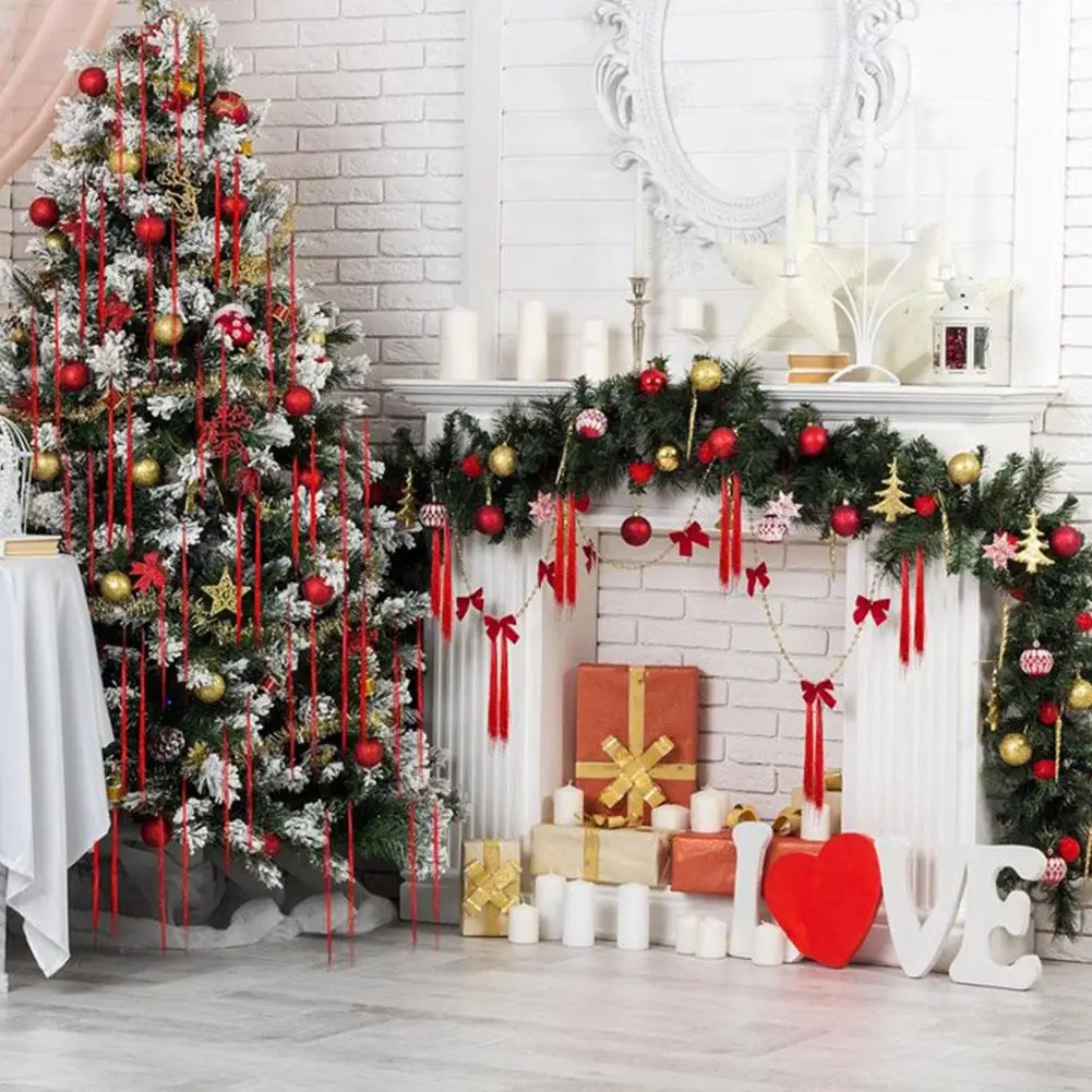 5000 Stränge Eiszapfen Schillerndes Lametta Folie Fransengirlande für Weihnachten Weihnachtsbaum Abschlussfeier Zubehör Urlaubsdekoration – Detail 10
