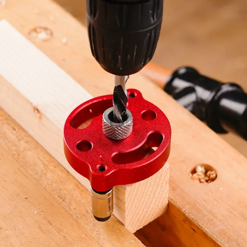 3-10mm Woodworking Positioning Punch with Drill Sleeve for Wooden Board Splicing Durable Carpenter Drill Locator Carpenter Tools