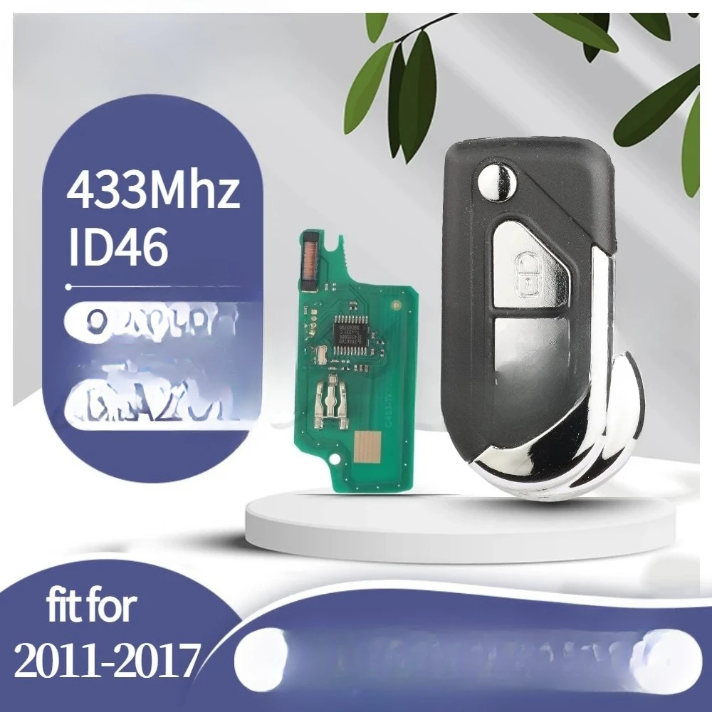 

Citroen DS3 C3 Berlingo 2009-2017 Model: CE0523 433MHz FSK ID46 PCF7941 Chip 2 Buttons Flip Remote Car