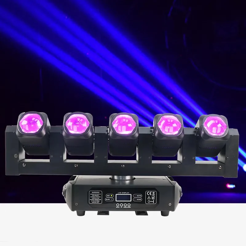 

Stage Light 5x40w 4IN1 Beam Moving Head Light Pixel control Disco LED Bar Wash Five Eyes Shaking Head Light For DJ Nightclub