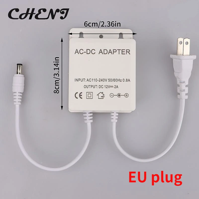 Адаптер питания для камеры видеонаблюдения, 12 В, 2 А, 2000 мА