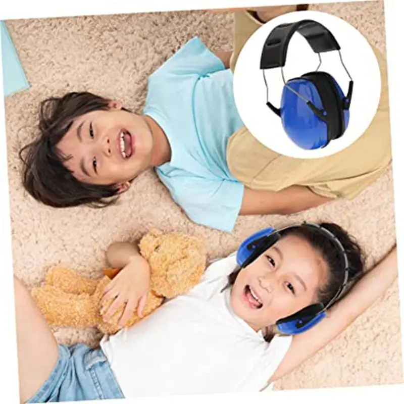 SQPP-4 Pieces Protective Anti-Noise Noise-Cancelling Earmuffs Sleep Learning Noise-Cancelling Headphones Student Soundproof Earm