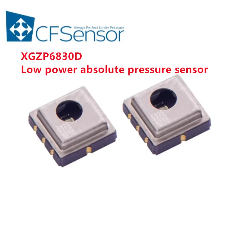 (1.8-3.6V wide voltage)XGZP6830D low-power absolute pressure sensor 30~110kPa, 0~3MPa, I2C digital waterproof and oil proof