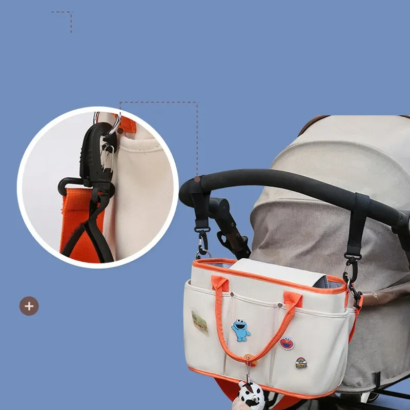 Viagem portátil Baby Stroller Organizador Bolsa Mamãe Fralda Saco Bebies Fralda Ombro Messenger Bag