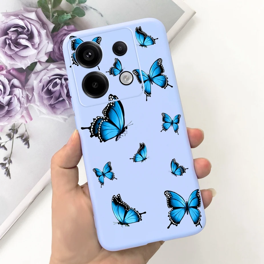 Xiaomi Redmi Note 13 Pro 케이스의 경우 Xiaomi Redmi Note 13 Pro Plus Note13 Pro + 5G Soft Fundas의 세련된 캔디 페인트 커버 케이스