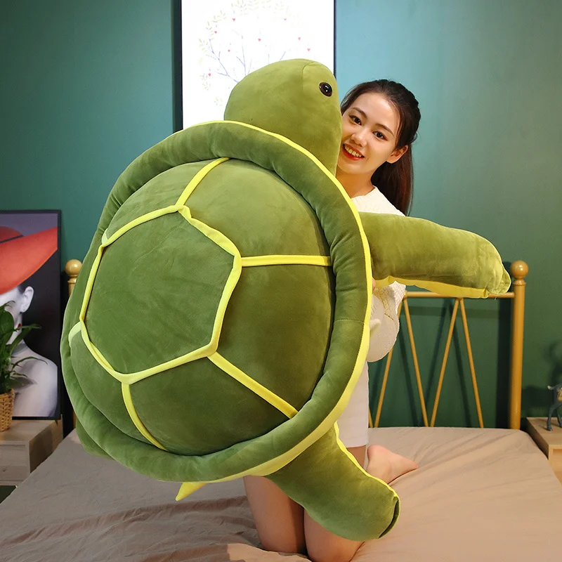 1pc 35-80cm Kawaii Schildkröte Plüsch Spielzeug Gefüllte Weiche Tier Puppen Nette Meeresschildkröte Kissen Baby kinder Geburtstag Geschenke – Detail 4