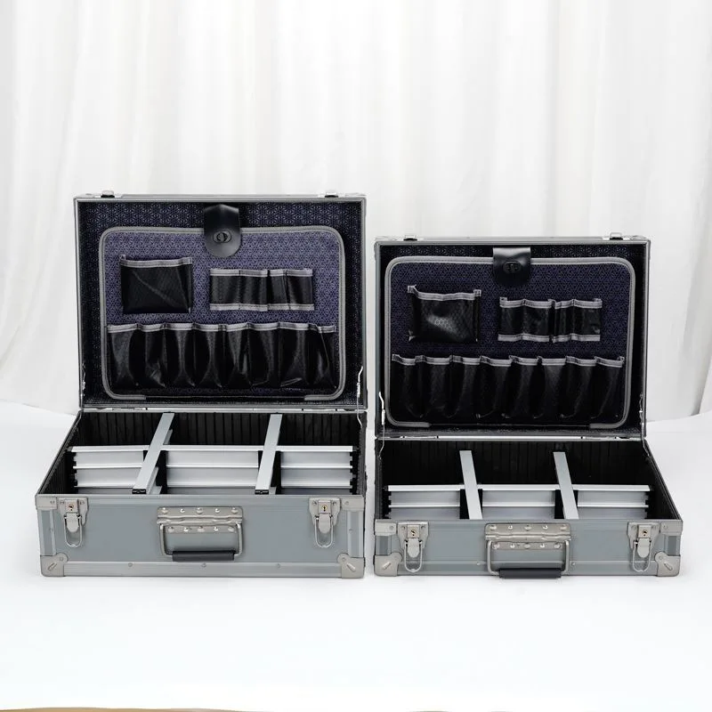 

Hardware toolbox, portable multi-functional maintenance aluminum alloy box