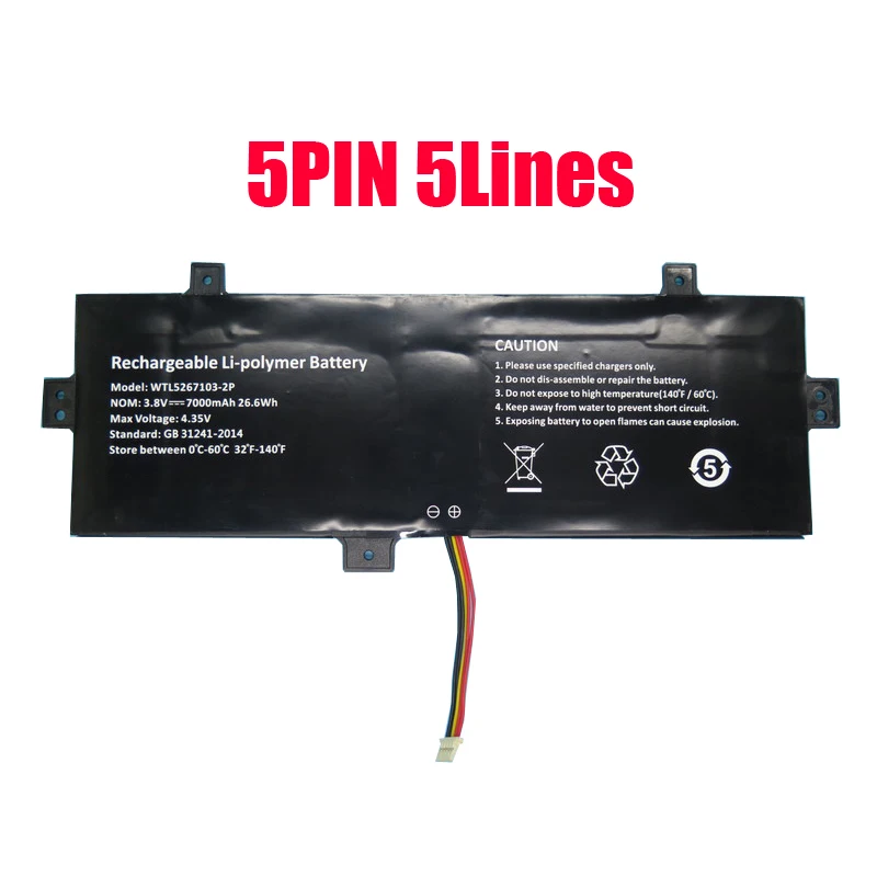 Laptop Battery WTL5267103-2P 3.8V 7000MAH 26.6WH New