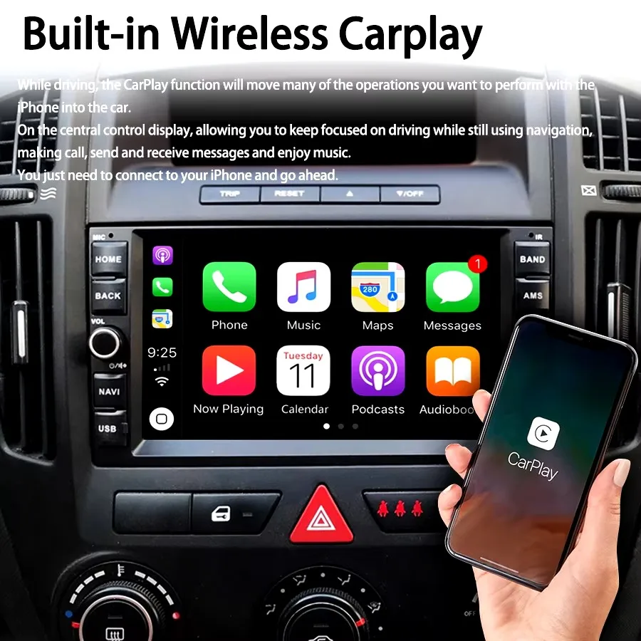 for KIA CEED 2007 2008 2009 Carplay Vehicle Multimedia Stereo Player Auto Audio Navi Stero 7'' Screen Android 14 CAR RADIO GPS