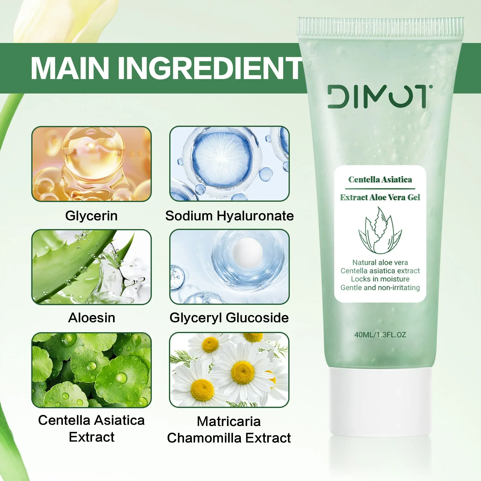 ترطيب الألوة فيرا جل غسل الحرة المغذي العميق الحفاظ على الجلد الألوة فيرا اللثة منعش غير لزجة العناية بالوجه كريم وجه