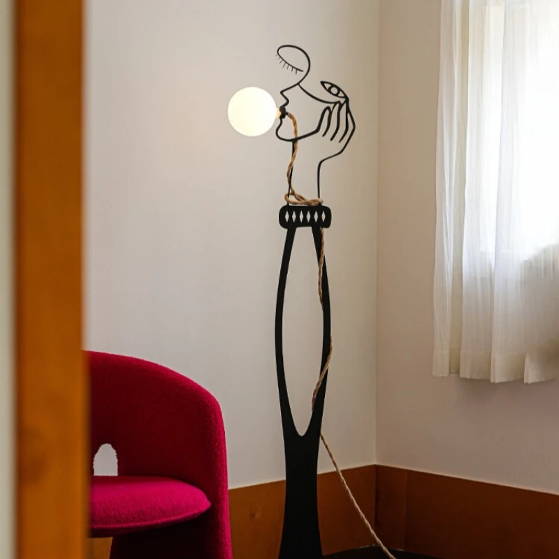 

Silhouette floor lamp, art living room medieval designer ornament atmosphere high-end lamps