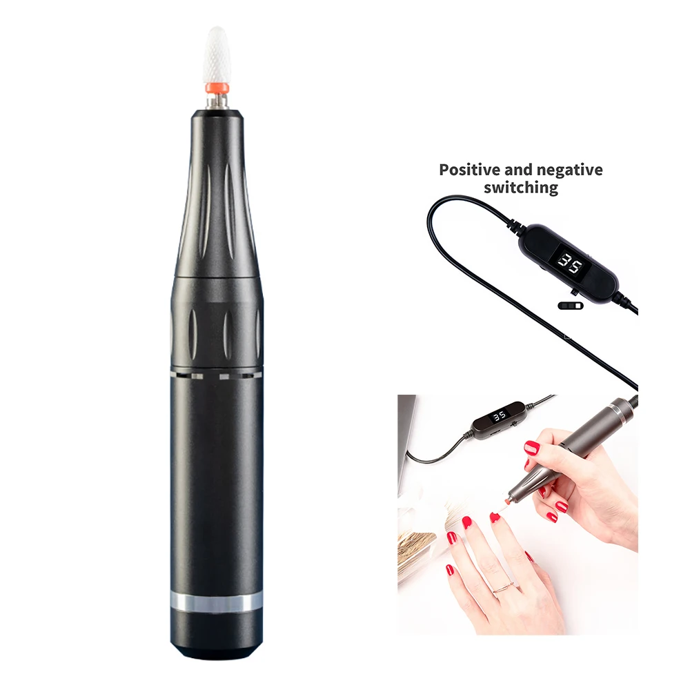 

Electric Manicure Machine USB Nail Drill For Acrylic Nail Gel Polish Professional E-file Milling Nail Files Salon Tool