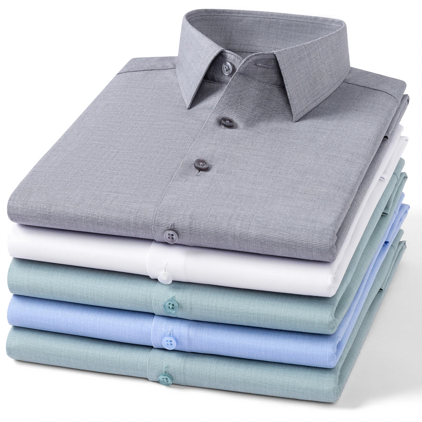 

Hight quality Modal solid color long sleeve shirts slim fit formal plain shirt soft Silk elastic office business clothes