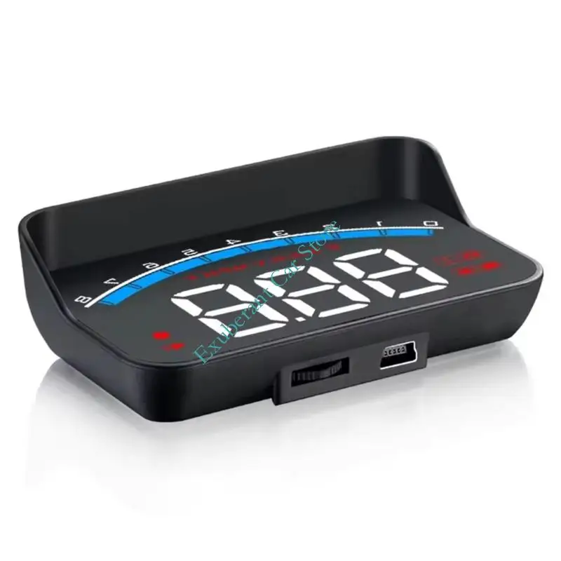 Multifunction Car HUD Monitor Head Up Display Windshield Projector Real Time Speed RPM And Engine Temperature Data