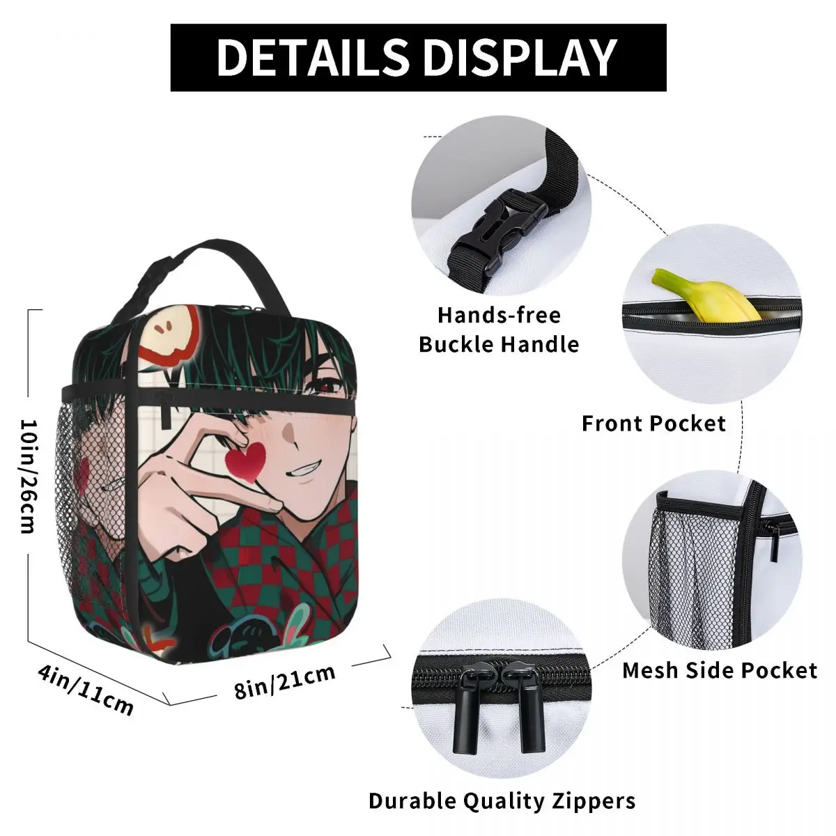 الغريبة المرحلة ميزي حتى إيفان حقيبة الغداء لطيف علب الاغذية نزهة المحمولة الحرارية حمل حقائب اليد للجنسين مقاوم للماء مصمم حقيبة للحفاظ على البرودة