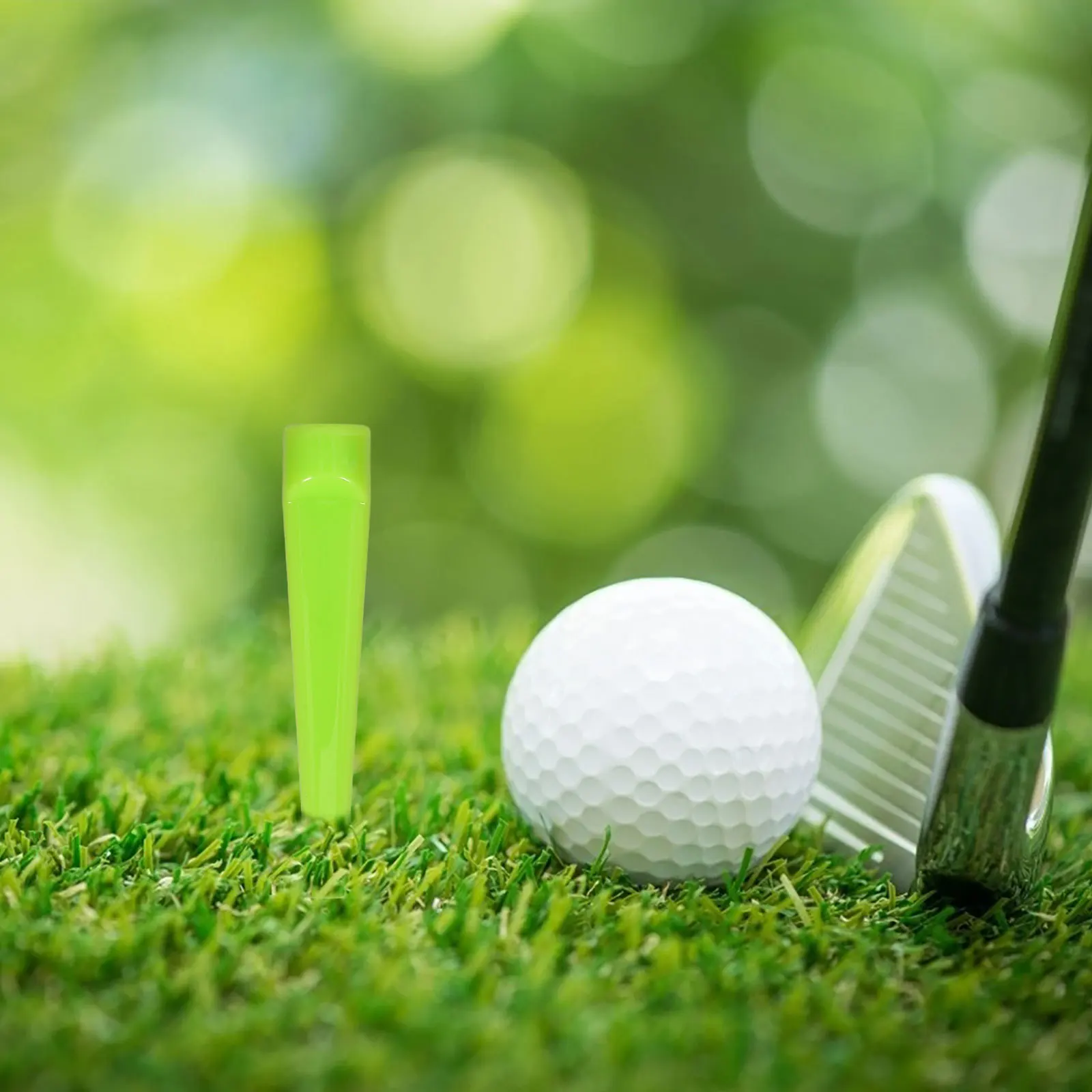 

Golf Tee Pegs 50 Pcs Flat Unbreakable Plastic Tees Adjustable Height Training Accessories Bulk Random Color