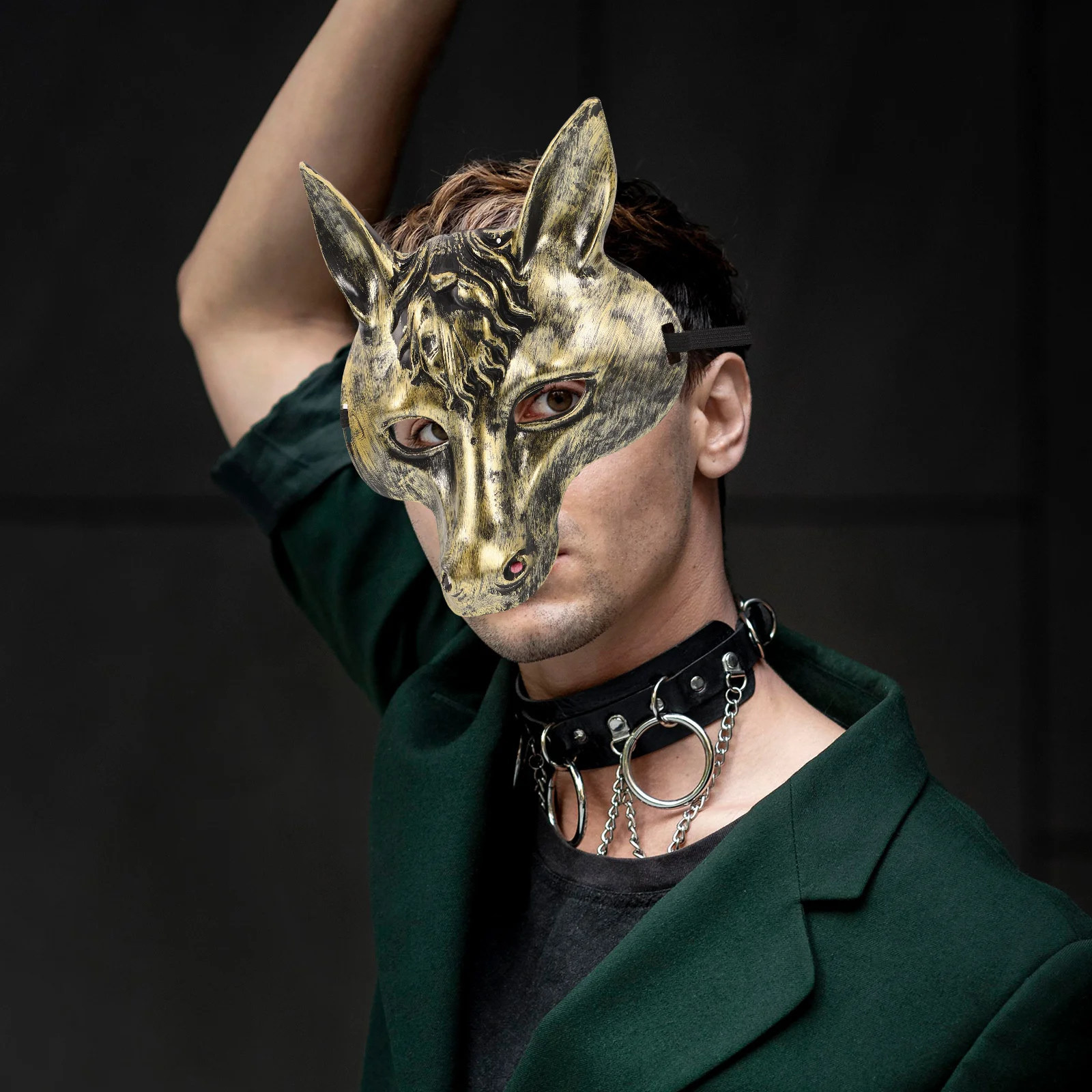 

Lightweight Horse Head Mask Realistic Animal Face for Halloween Cosplay Farm Animal Party Carnival Masquerade Decoration