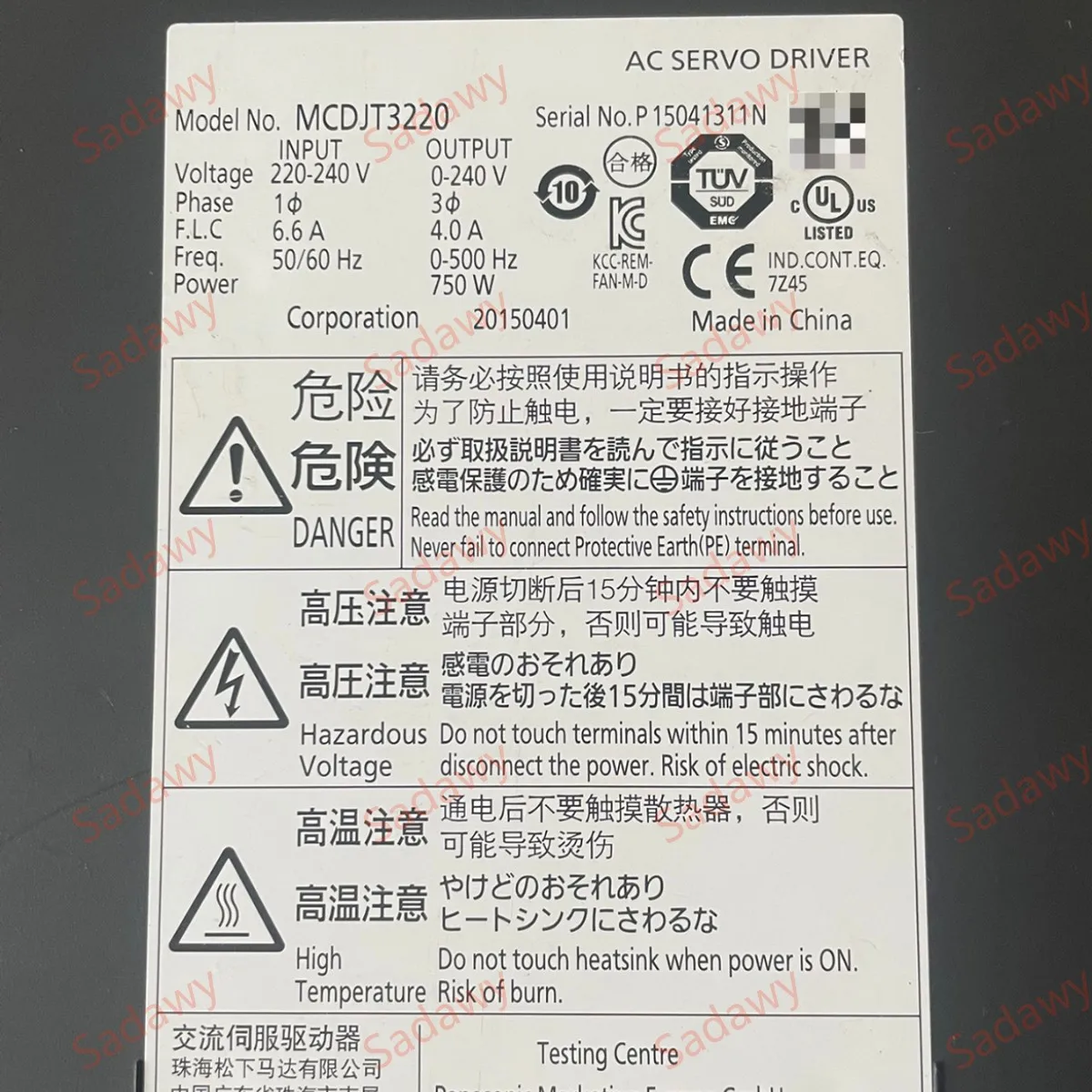 Pana-sonic original Brand new MCDJT3220 MINAS LIQI Series Servo Drive
