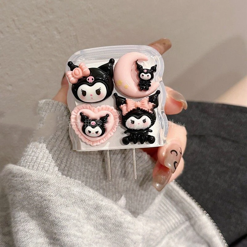 Sanrios Melody Pochacco Charger Protector Cable Organiser for Apple Iphone Cute Kuromi Cable Management Hellokittys Sleeve Cords