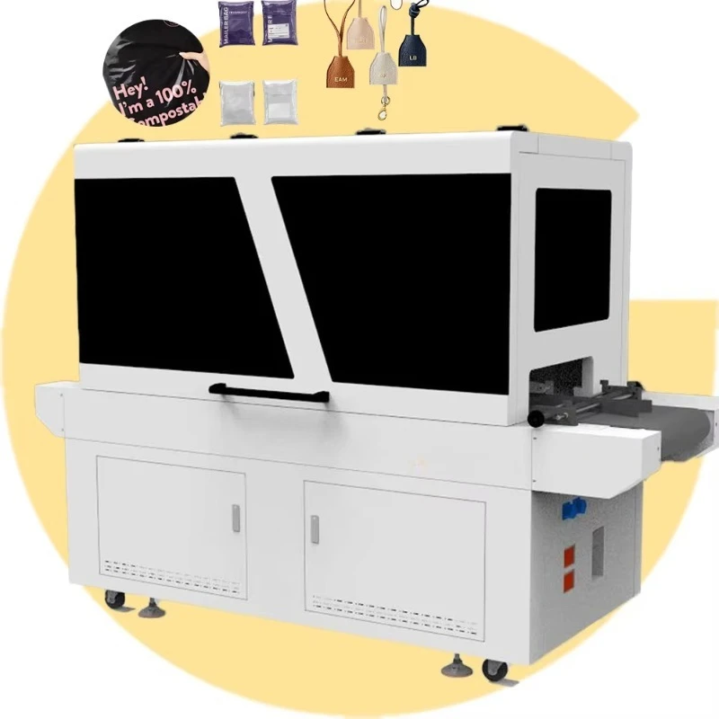 UV Plastic Envelope Courier Bag Single Pass Printer G6 Head High Inkjet 54mm Width UV One Pass Machines