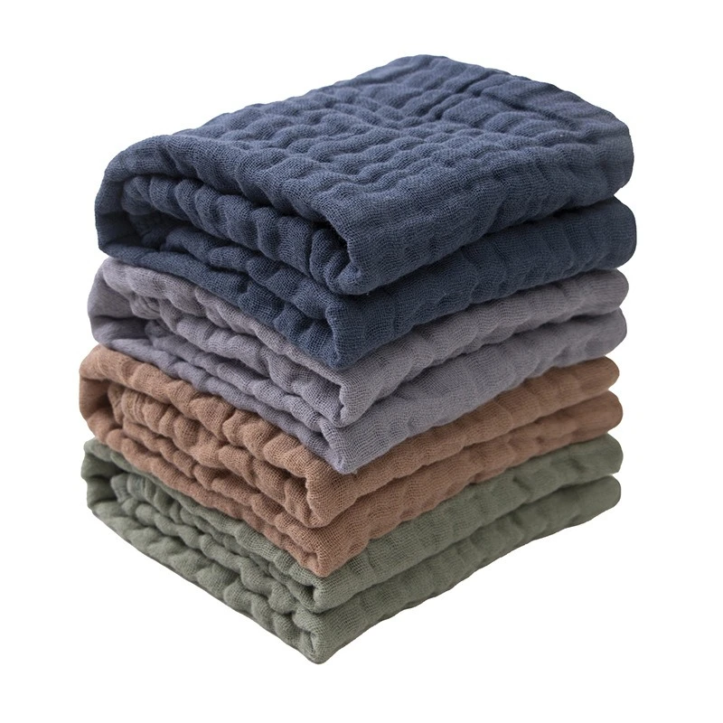 4 Pcs Newborn Cotton Towels Baby 6-Layer Gauze Soft Face Towels Boys & Girls Cozy Spitting Milk & Drool Towel