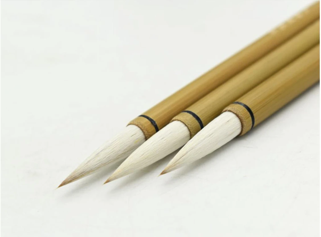 1Pc Chinese Famous Brand Tiger Handmade Water Ink Calligraphy Calligrapher Hu Wensui Master Style Running Script Brush