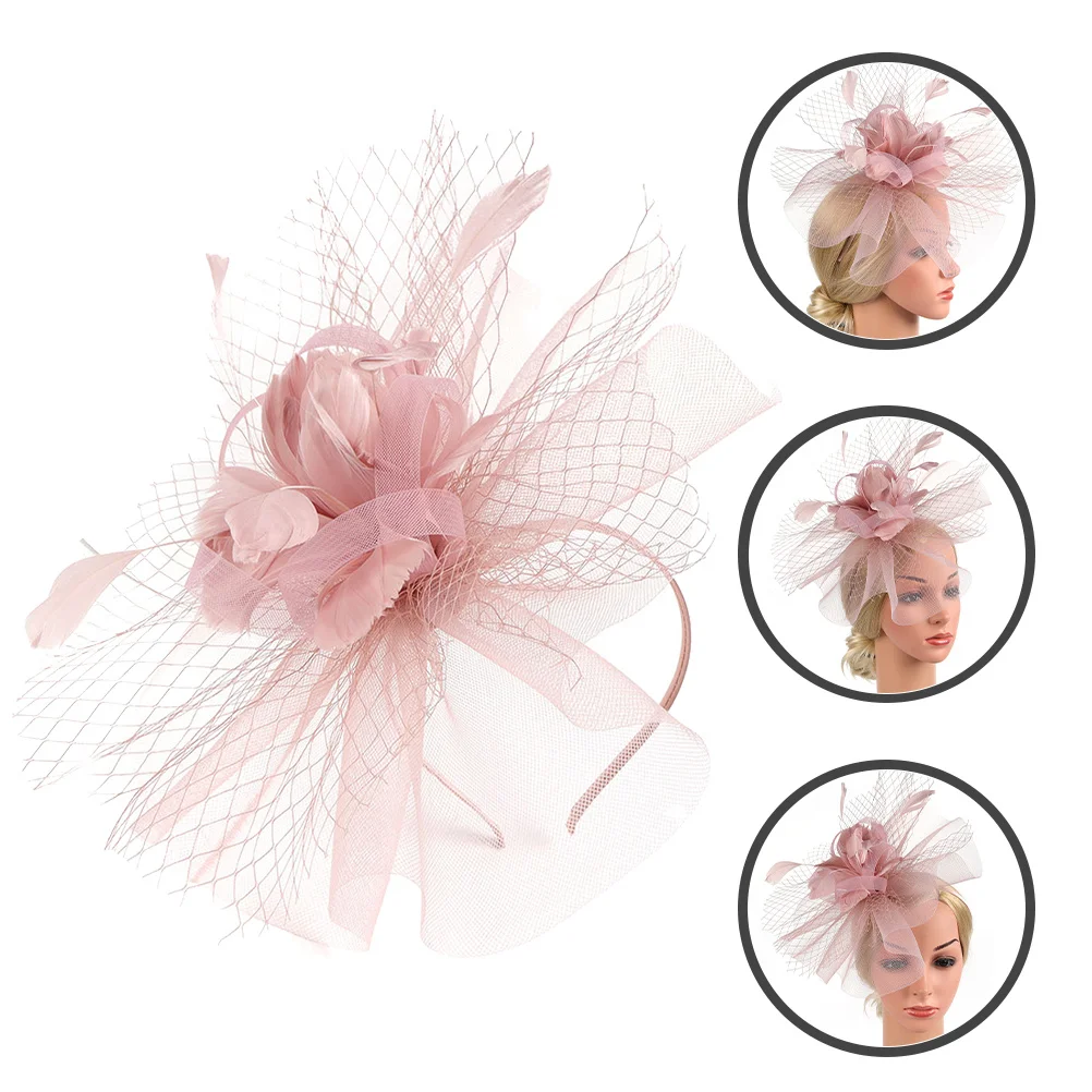 

Fascinator Headband Wedding Clip Lightweight Tea Party Hat Removable Clip Versatile Hairpiece Elegant Fashion Accessory
