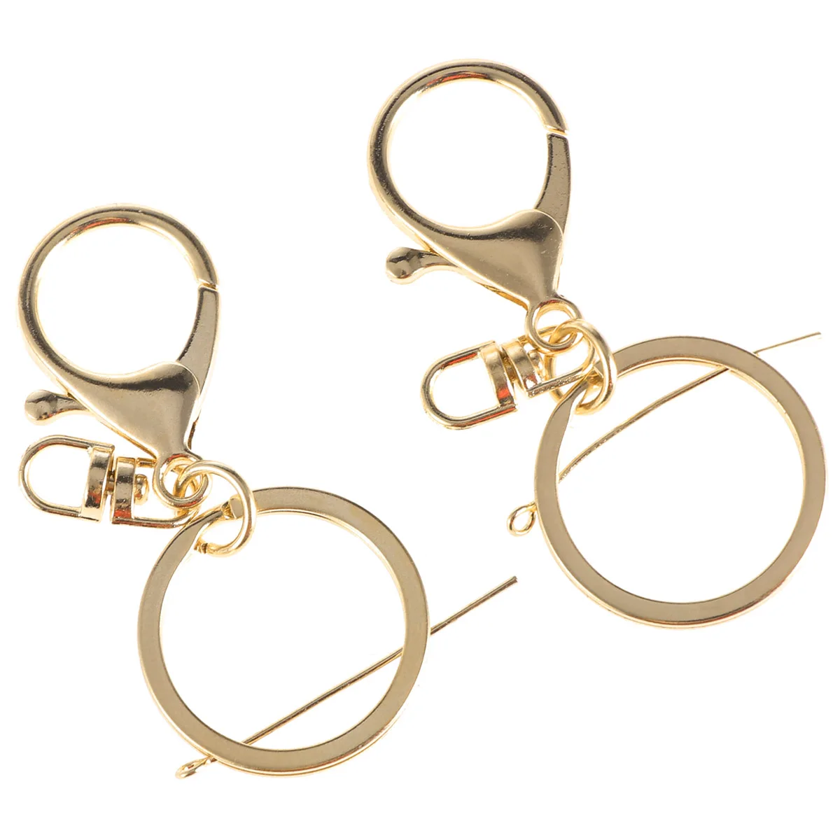 

50 Pcs Metal Keyring Golden Zinc Durable Snap Gate Key Rings Alloy Keychains Alloy Keyring Metal Keychains Craft