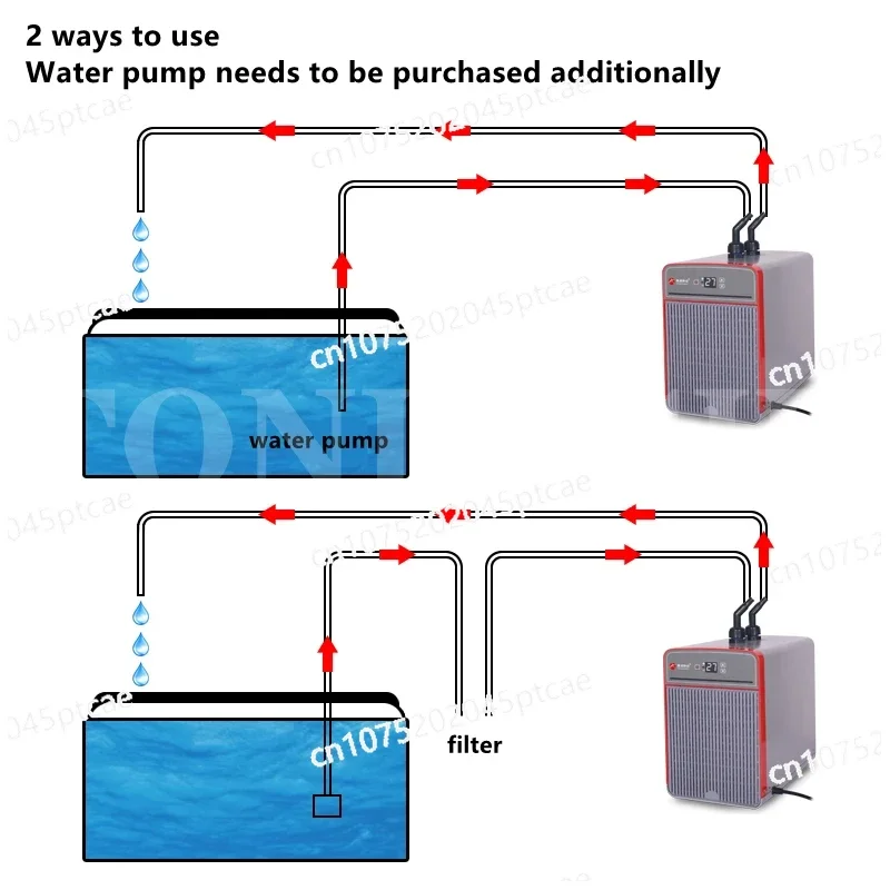 Fish Tank Chiller 160L Aquarium Cooling Fan Fresh Sea Water Fish Farming Automatic Constant Temperature Refrigerator