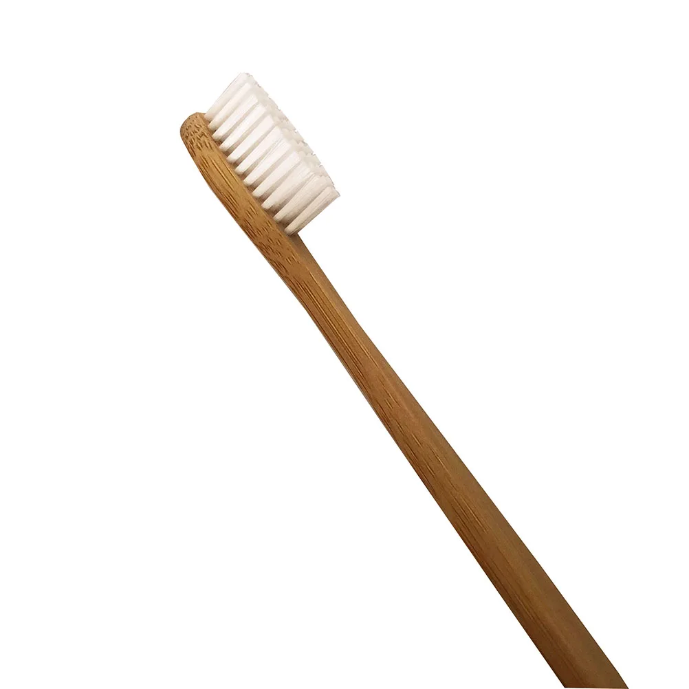 4 قطعة فرشاة أسنان مصنوعة من خشب الخيزران قبضة مريحة لا حاجة إلى مقبض جاف بعد الاستخدام للسفر المنزل فرشاة أسنان مصنوعة من خشب الخيزران الكبار فرشاة الأسنان