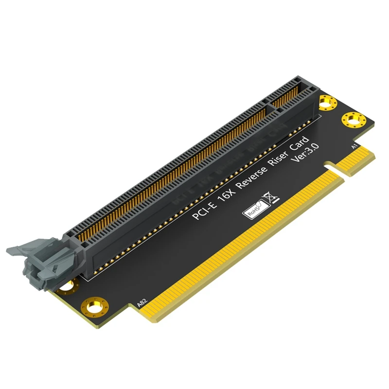 ตัวผู้กับตัวเมียไรเซอร์การ์ด PCI-E 16X 3.0กลับ90องศาสำหรับเซิร์ฟเวอร์2U (ทิศทางการติดตั้งต่อ CPU)