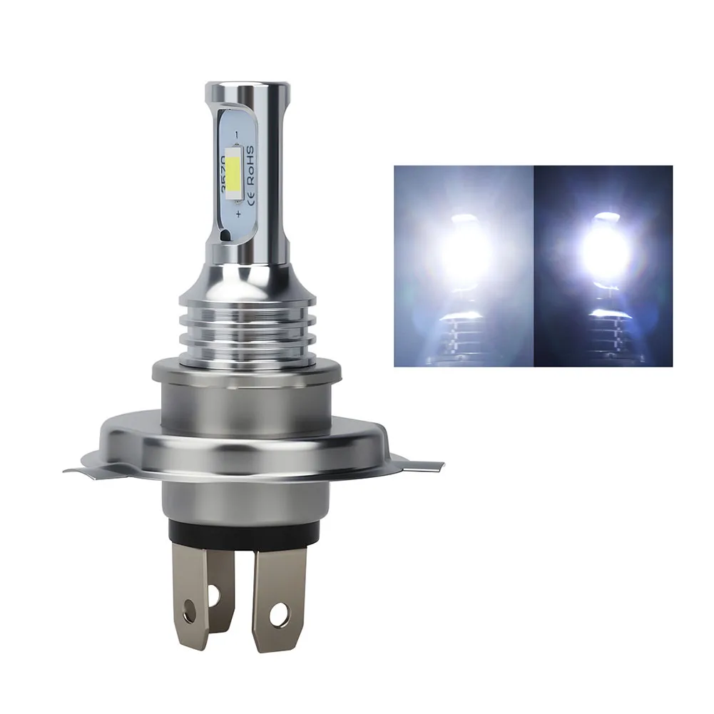 H4 BA20D P15D Dual-color Headlight Advanced Optical Lens Design Die-cast Aluminum Housing For Off-road Application For Trucks