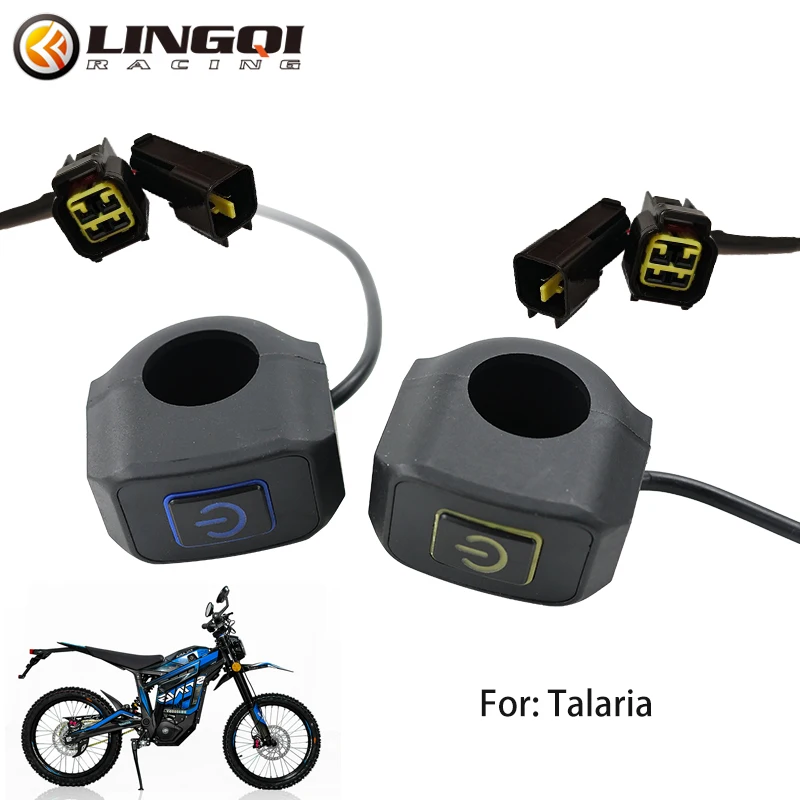 LINGQI RACING Motorcycle Handlebar Mount Switch Headlight Horn Over Light Button For Talaria Sting Universal Dirt Pit Bike