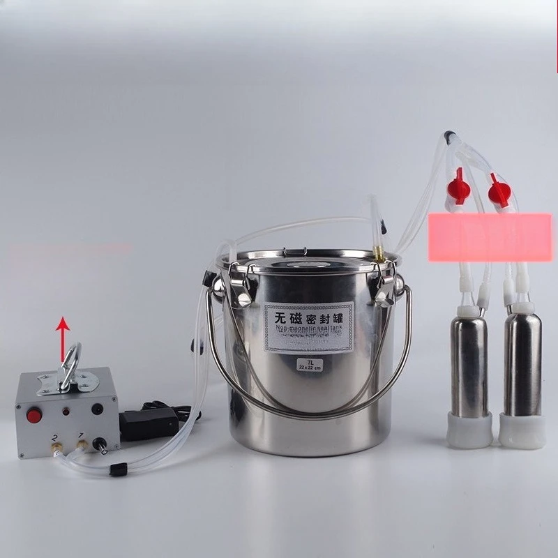 Goat Milk Pump Charging Vacuum Pulsation Goat Milking Machine Small Household Cow and Goat Milk Pump Cow andElectric Milk