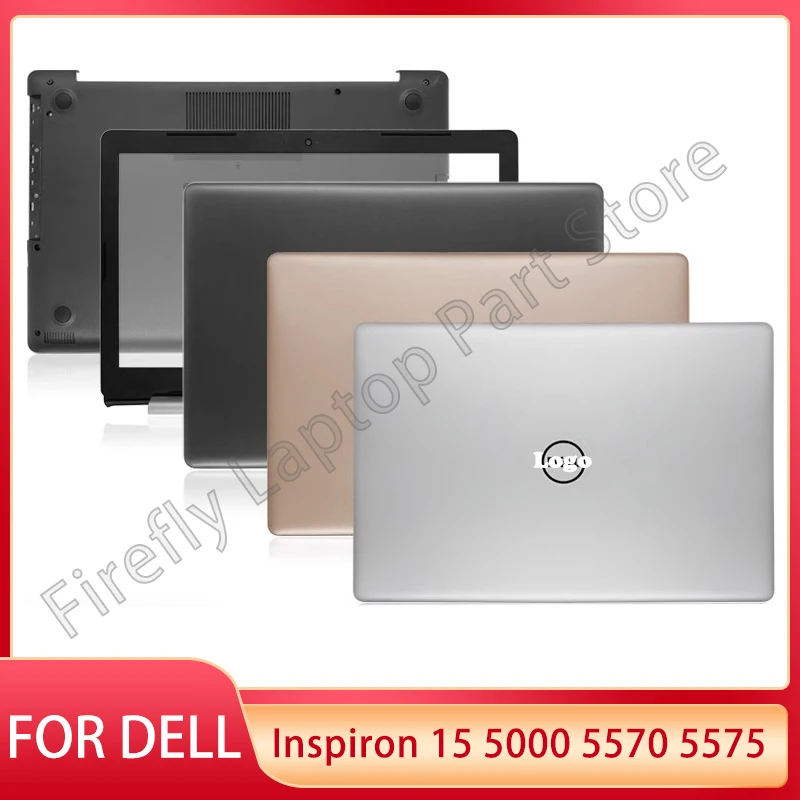 

NEW For Dell Inspiron 15 5000 5570 5575 Laptop LCD Back Cover Front Bezel Palmrest Bottom Base Top Cover 0X4FTD silver black