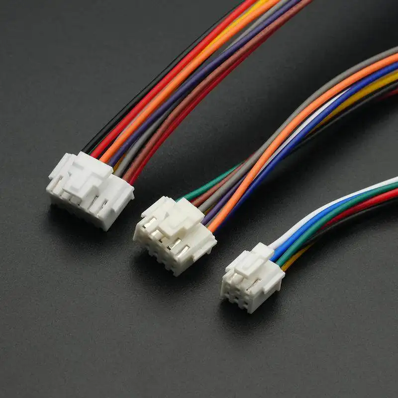 5Pcs PHB2.0 PHB 2.0MM Wire Cable Connector 2x2/3/4/5/6/7/8/ Pin Pitch Female Plug Socket 20cm Length 26 AWG