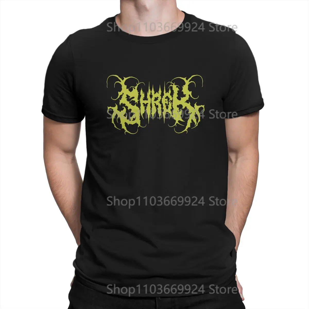 Shrek Cartoon Movie But Make It Metal Tshirt Graphic Men Tops Vintage Fashion Summer Polyester Short Sleeve Harajuku T Shirt