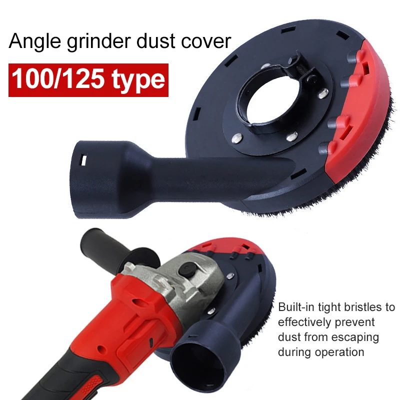 

U50 Angle Grinder Dust Cover Surface Cutting Shroud for Concrete Stone Dust Shroud 100/125 Model Built-in Bristles Dustr