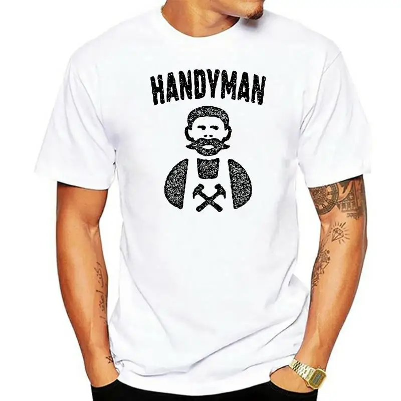 VINTAGE HANDYMAN BLACK CONSTRUCTION REPAIR TOOLS Mens Green T-Shirt