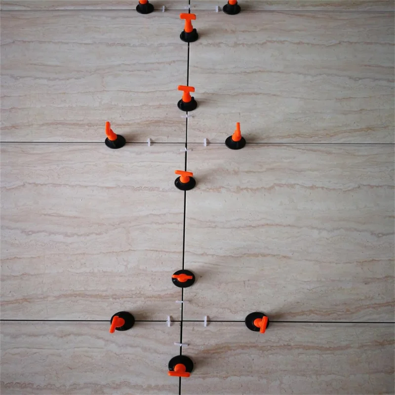 20pcs T-shaped Tile Equalizer Clip Locator Affixed To The Wall Tile Floor Tile Cross T Section Seam Card Leveling