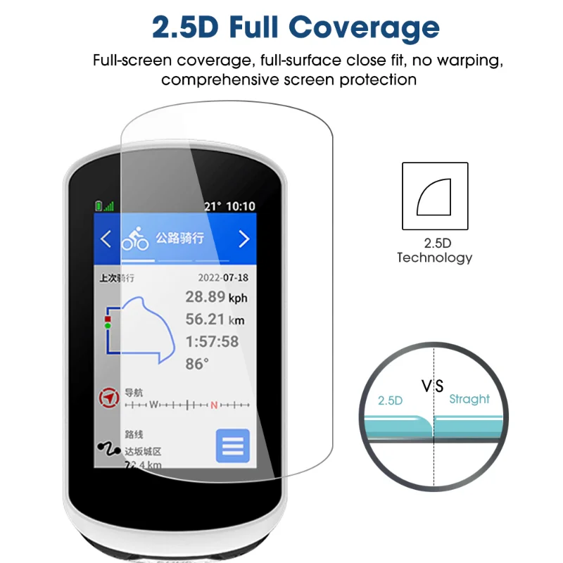 Protector de pantalla de vidrio templado para Garmin Edge 1040 1030 820 830 520 530 130 Edge Explore 2 película protectora antiarañazos