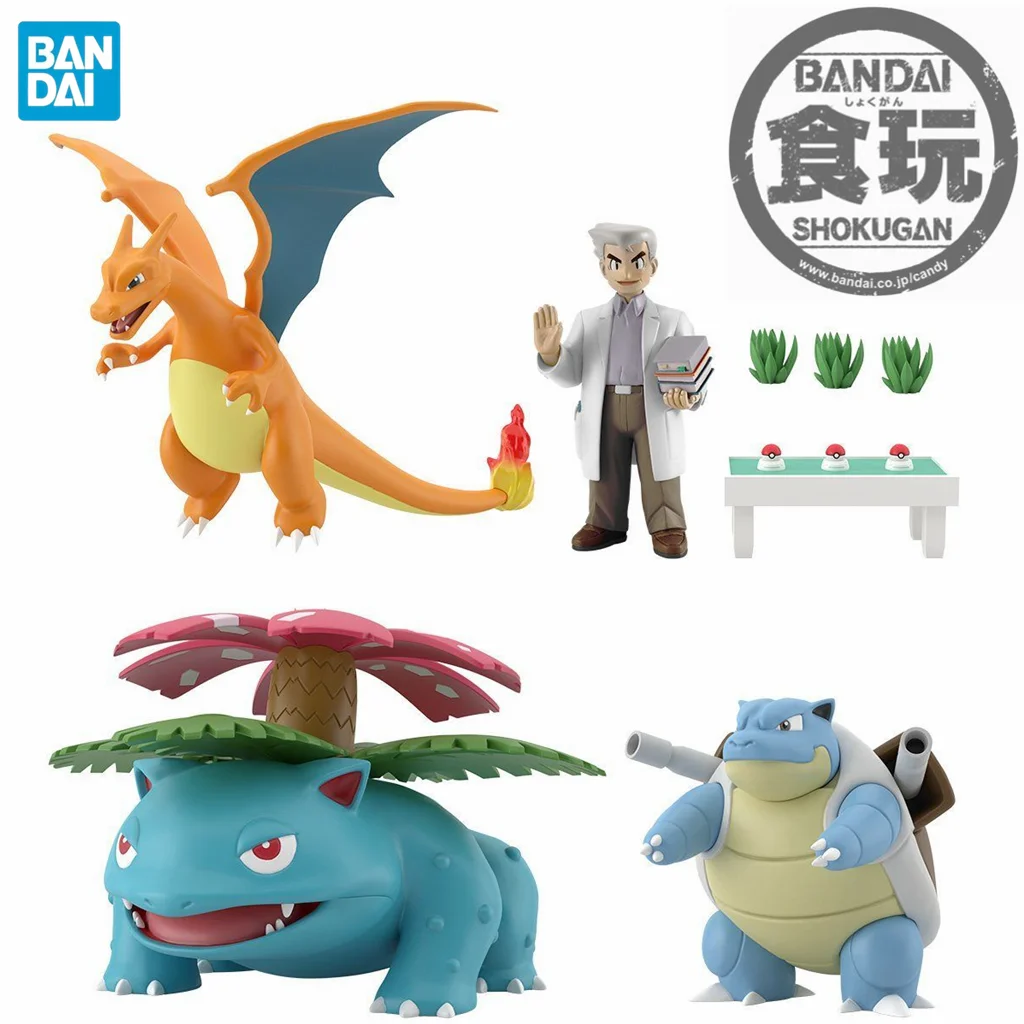 

Original Anime Figure BANDAI Pokemon Scale World Kanto region Kanto Blastoise Okido Yukinari Charizard Venusaur Action Doll Toys