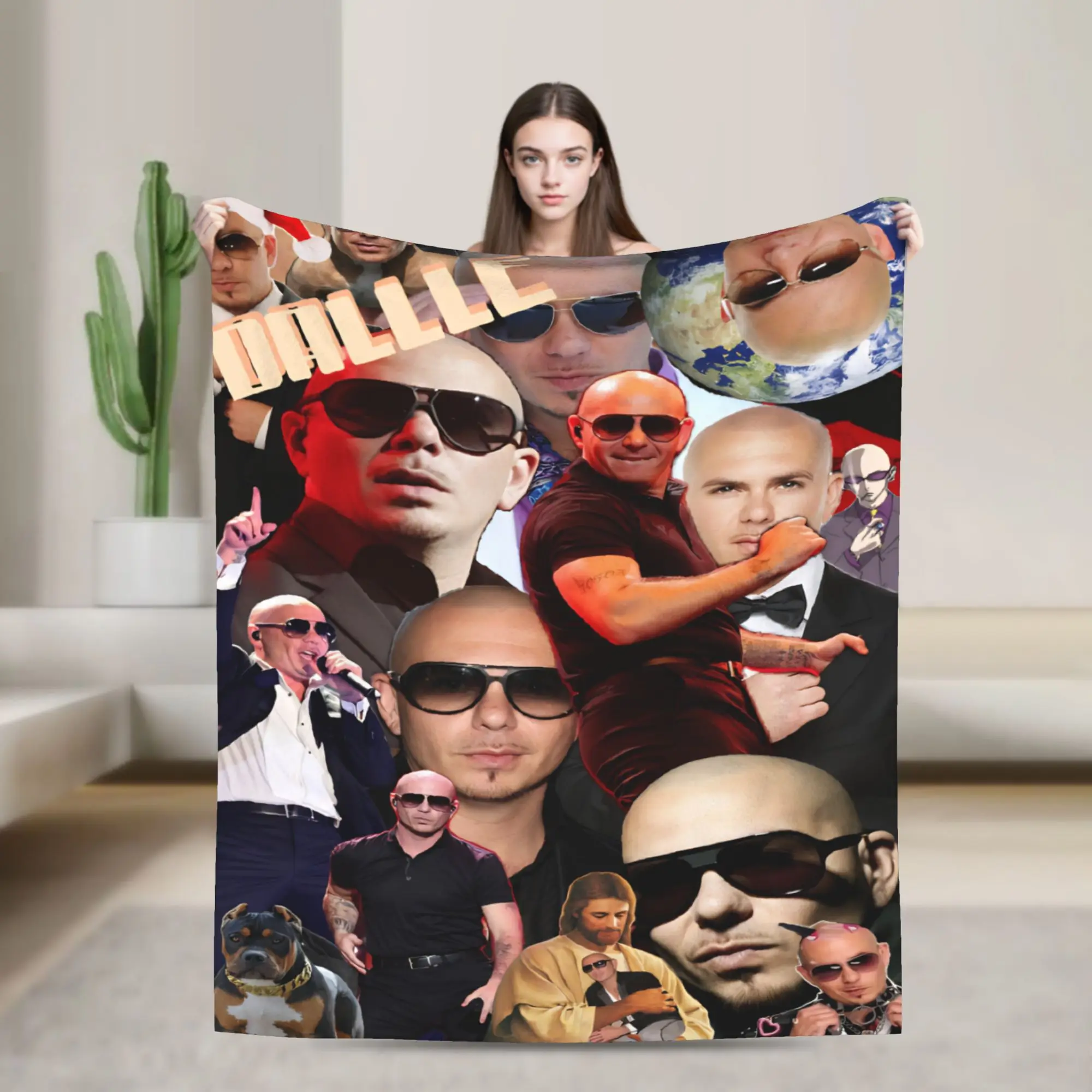 Pitbull On Tour Mr Worldwide  Blankets Super Soft Fleece Healing Gift  Throw Blanket Bedspread