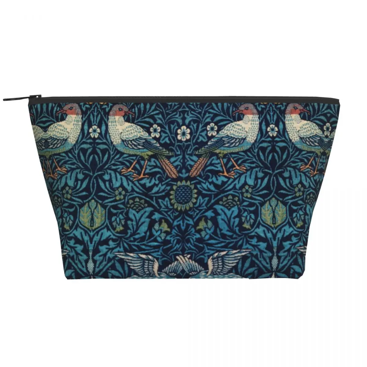 

Kawaii William Morris Birds Travel Toiletry Bag Women Floral Pattern Makeup Cosmetic Bag Beauty Storage Dopp Kit