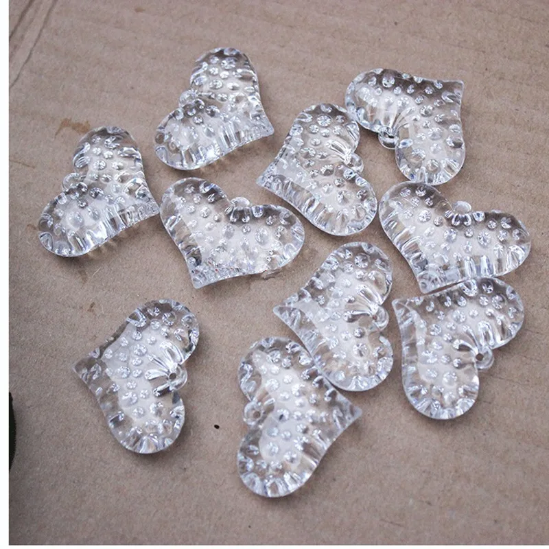 Hot Selling 10pcs Clear Acrylic Beautiful Pendants Hanging Prisms  (Free Jump Rings) Christmas Tree Ornament Curtain Accessories