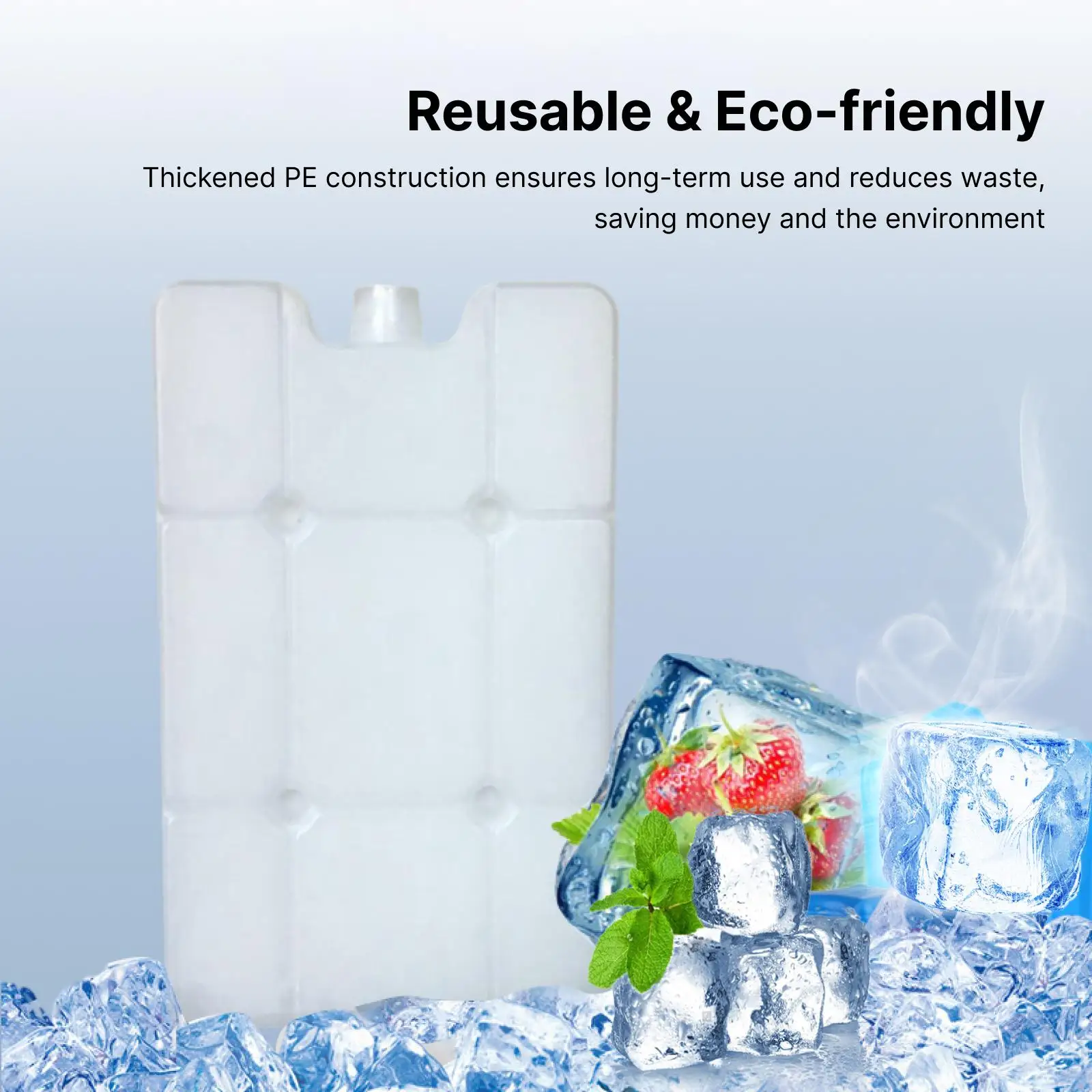Leakproof Ice Block for Lunch Boxes Compact Cool Pack Reusable for Outdoor Camping Travel Home Food